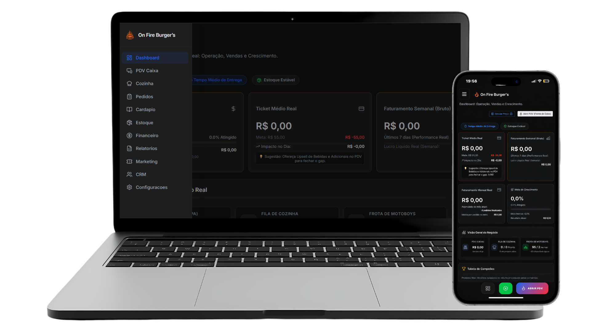 Interface do sistema Glauk
